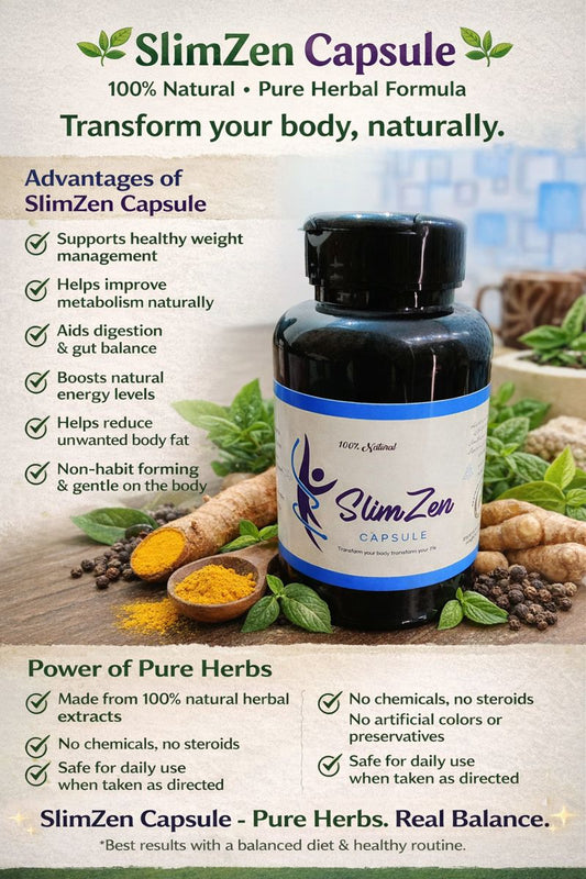 SlimZen Capsule – Pure Herbs. Real Balance.